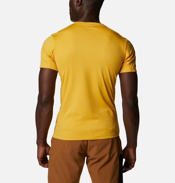 Columbia Zero Rules T-Shirt Yellow For Men's NZ96402 New Zealand